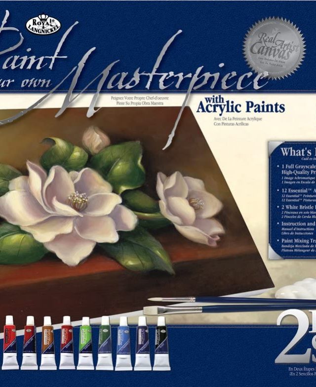 Royal & Langnickel Paint Your Own Masterpiece Painting Set, Classic Magnolias Thumbnail