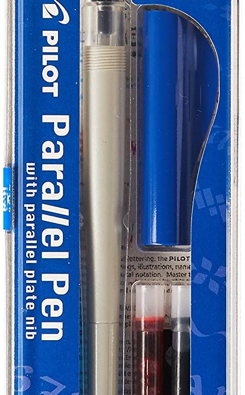 Pilot Parallel Pen 2-Color Calligraphy Pen Set, with Black and Red Ink Cartridges, 6.0mm Nib Thumbnail