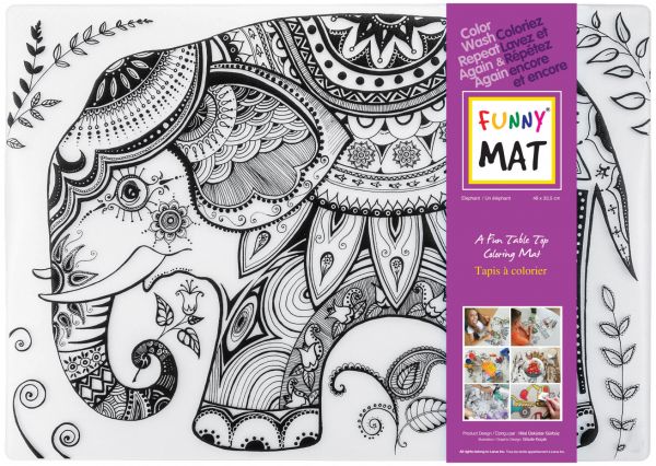 Funny Mat Coloring - Elephant Thumbnail