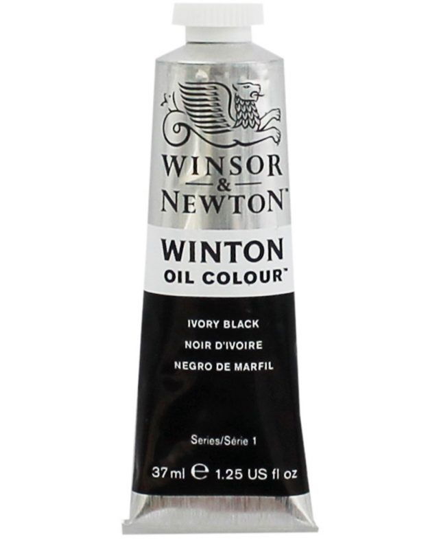 WINTON OIL COLOUE IVORY BLACK 37ml Thumbnail