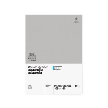 WATERCOLOR PAD 140lb COLD GLUED 1 SIDE 12 SHEETS 10