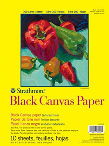 BLACK CANVAS PAPER 10 SHEETS 9