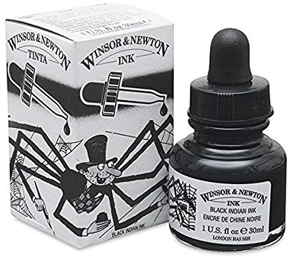 INK BLACK INDIAN WITH DROPPER 30ml Thumbnail