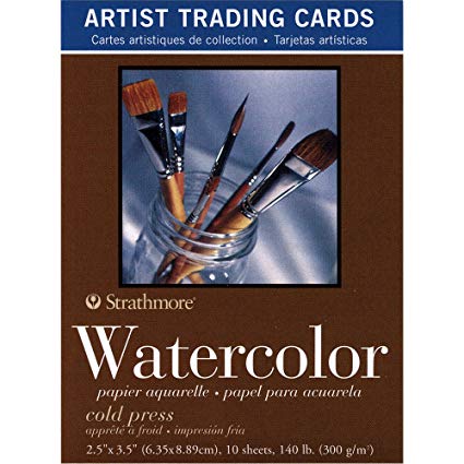 ARTISTS TRADING CARDS WATERCOLOUR 140 lb 10 SHEETS 2.5