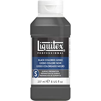 GESSO BLACK COLORED 237ml Thumbnail