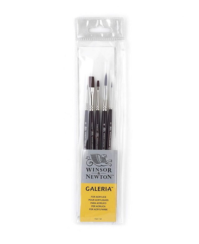 GALERIA ACRYLIC BRUSH SET SHORT HANDLE 5pc Thumbnail