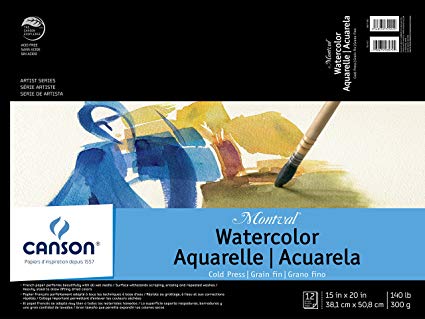 WATERCOLOUR PAD COLD PRESS 140 lb 12 SHEETS 15