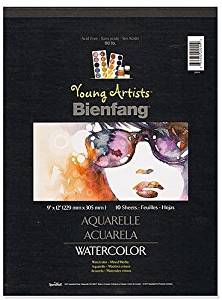 BIENFANG WATERCOLOR PAD 10 SHEETS YOUNG ARTISTS 9
