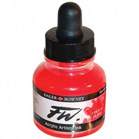 FW INK ACRYLIC FLUORESCENT RED 1oz Thumbnail