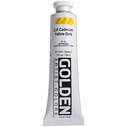 Golden Heavy Body Acrylic Cadmium Yellow Dark 59ml Thumbnail