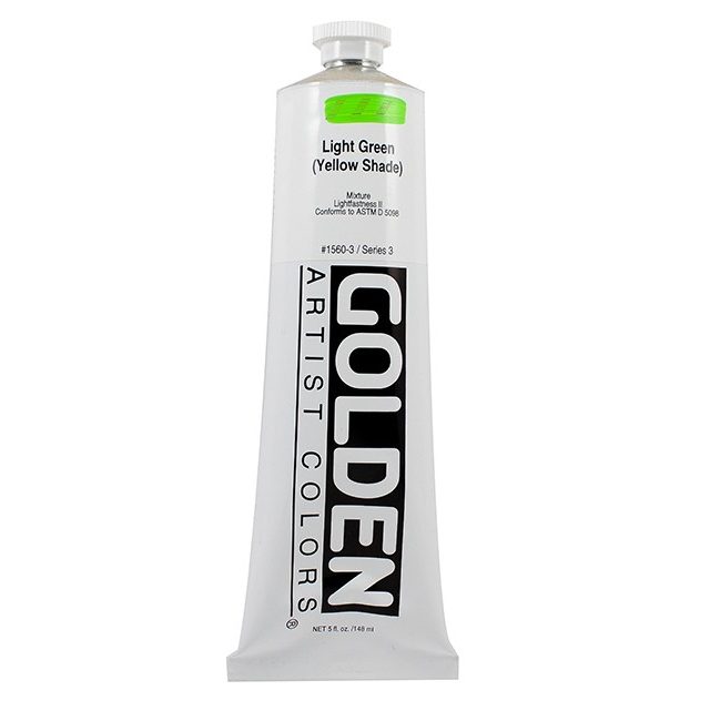 Golden Heavy Body Acrylic Light Green (Yellow Shade) 59ml Thumbnail