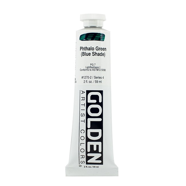 Golden Heavy Body Acrylic Phthalo Green Blue Shade Ml Art Cansel Art Supplies St John