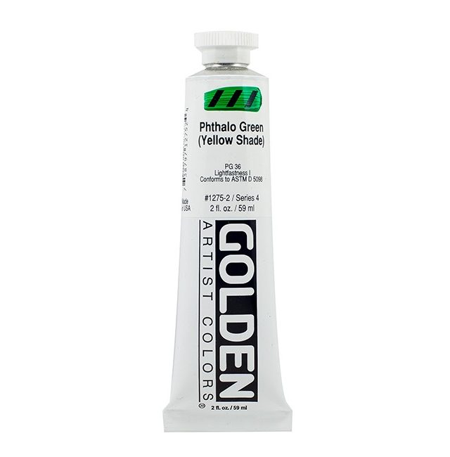 Golden Heavy Body Acrylic Phthalo Green (Yellow Shade) 59ml Thumbnail