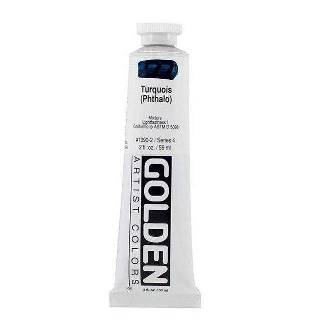 Golden Heavy Body Acrylic Phthalo Turquoise 59ml Thumbnail