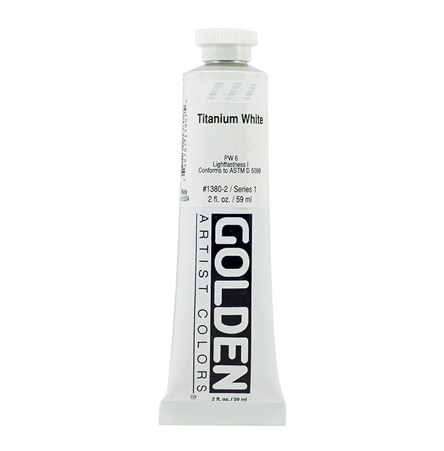 Golden Heavy Body Acrylic Titanium White 59ml Thumbnail