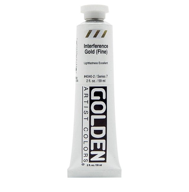 Golden Heavy Body Acrylic Interference Gold Fine 59ml Thumbnail