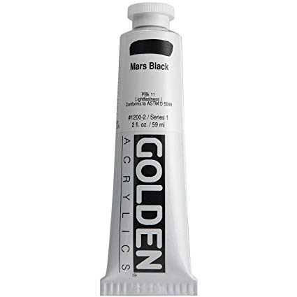 Golden Heavy Body Acrylic Mars Black 59ml Thumbnail