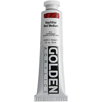 Golden Heavy Body Acrylic Naphthol Red Medium 59ml Thumbnail
