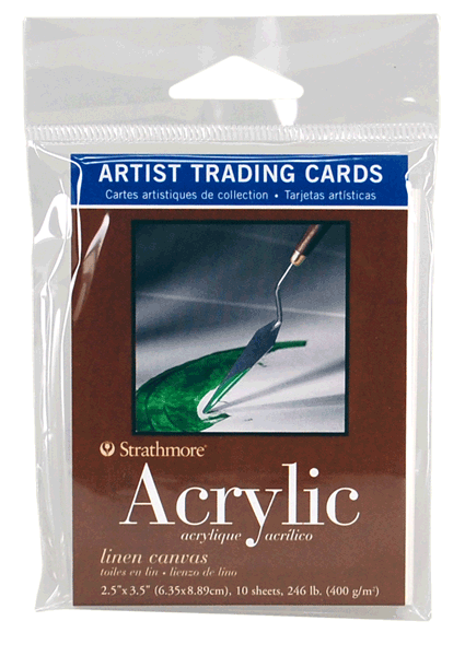 ATRISTS TRADING CARDS ACRYLIC 246 lb 10 SHEETS 2.5