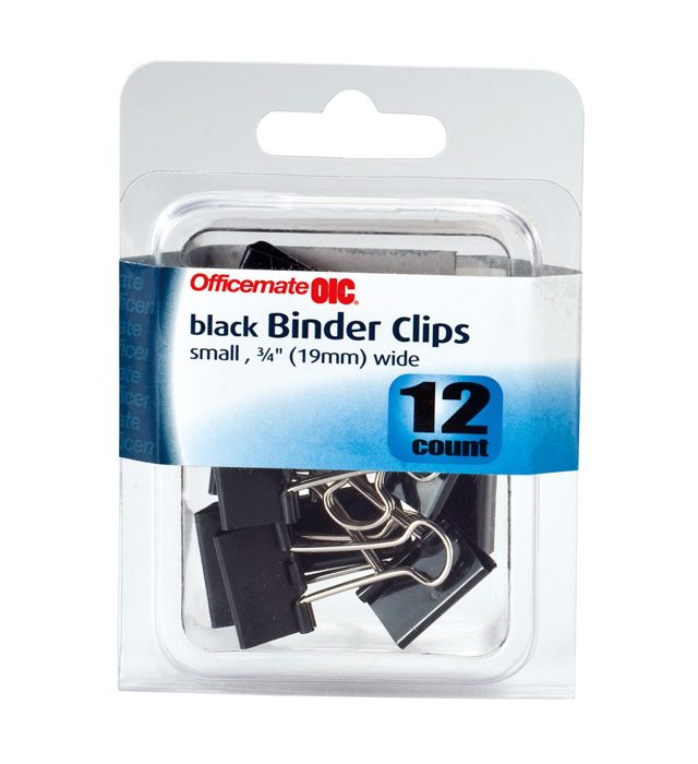 BINDER CLIPS BLACK 19mm 12 Thumbnail