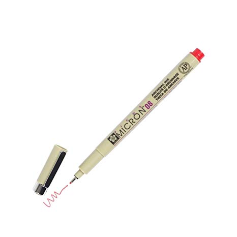 MICRON 08 PEN RED Thumbnail