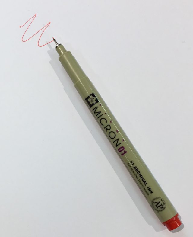 MICRON 01 PEN RED Thumbnail