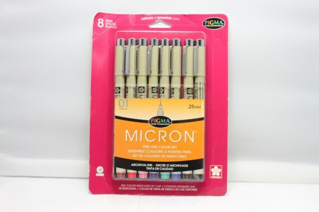 MICRON .25mm FINE COLOR SET OF 8 Thumbnail