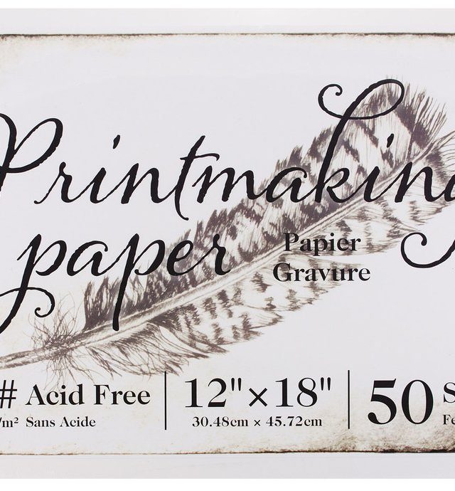 PRINTMAKING PAPER 50 SHEETS ACID FREE 12