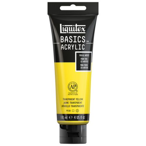 BASICS ACRYLIC TRANSPARENT YELLOW 118 ml Thumbnail