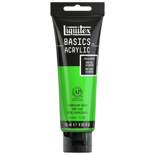 BASICS ACRYLIC FLORESCENT GREEN 118 ml Thumbnail