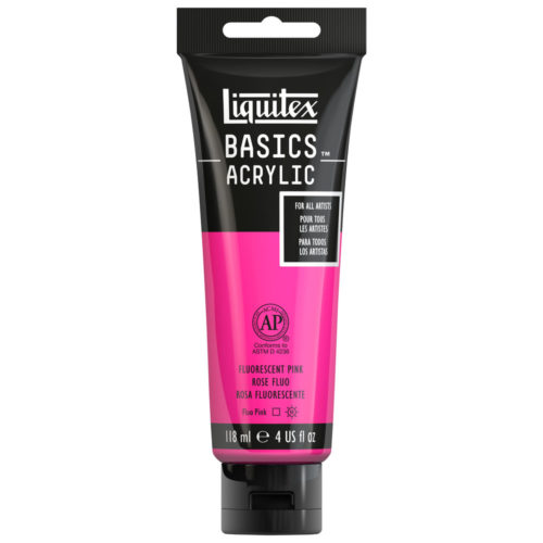 BASICS ACRYLIC FLORESCENT PINK 118 ml Thumbnail