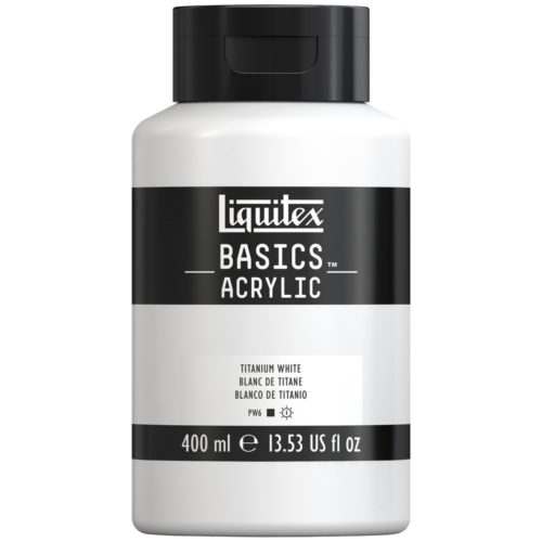 BASICS ACRYLIC TITANIUM WHITE 400 ml Thumbnail