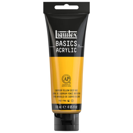 BASICS ACRYLIC CADMIUM YELLOW DEEP HUE 118 ml Thumbnail