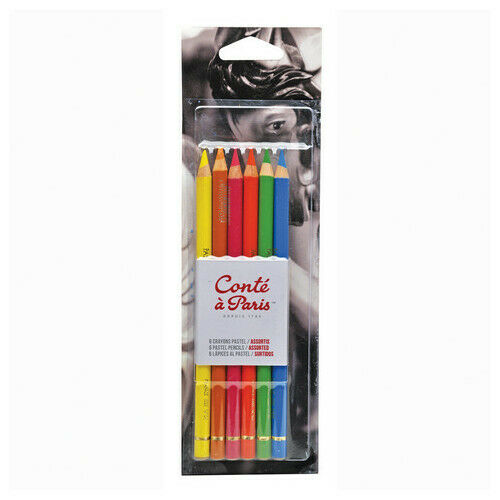 Conté à Paris Pastel Pencils with 6 Count Assorted Bright Colors Thumbnail