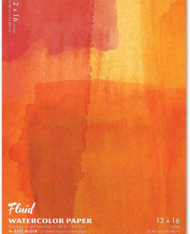 Fluid Watercolour Block - Cold-Pressed 12x16 Thumbnail