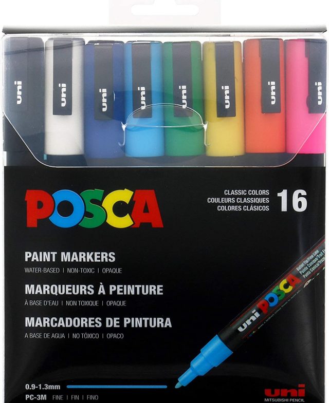 Posca Acrylic Paint Marker Set 16-Color Fine Thumbnail