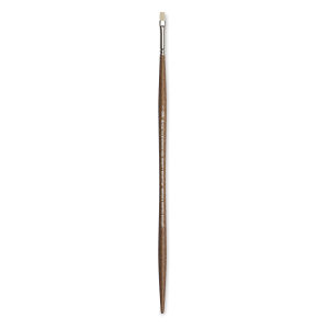 Winsor & Newton Artists' Oil Synthetic Hog Brush - Bright, Size 1, Long Handle Thumbnail