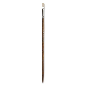 Winsor & Newton Artists' Oil Synthetic Hog Brush - Bright, Size 4, Long Handle Thumbnail