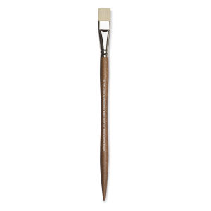 Winsor & Newton Artists' Oil Synthetic Hog Brush - Bright, Size 10, Long Handle Thumbnail