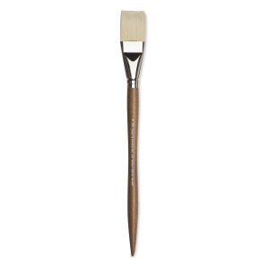 Winsor & Newton Artists' Oil Synthetic Hog Brush - Flat, Size 16, Long Handle Thumbnail