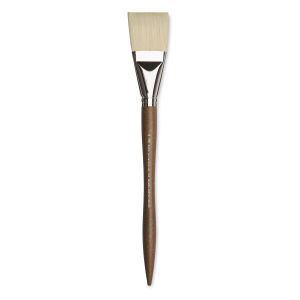 Winsor & Newton Artists' Oil Synthetic Hog Brush - Flat, Size 20, Long Handle Thumbnail