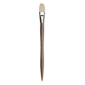 Winsor & Newton Artists' Oil Synthetic Hog Brush - Filbert, Size 12, Long Handle Thumbnail