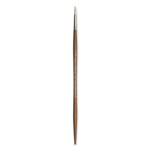 Winsor & Newton Artists' Oil Synthetic Hog Brush - Round, Size 3, Long Handle Thumbnail