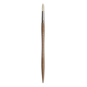 Winsor & Newton Artists' Oil Synthetic Hog Brush - Round, Size 8, Long Handle Thumbnail