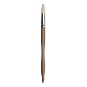 Winsor & Newton Artists' Oil Synthetic Hog Brush - Round, Size 16, Long Handle Thumbnail