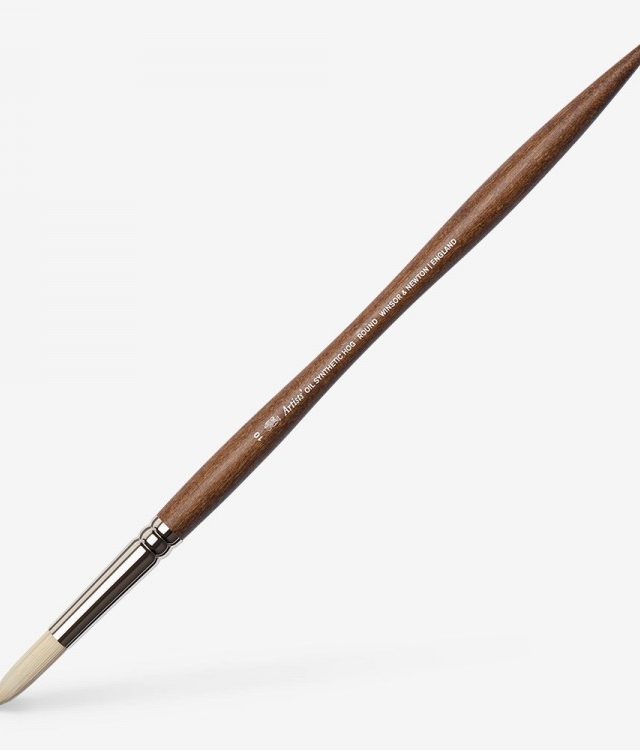 WINSOR & NEWTON : ARTISTS' OIL : SYNTHETIC HOG BRUSH : ROUND : SIZE 10 Thumbnail