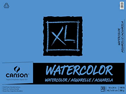Canson XL Series Watercolor Paper 140 Pound, 18 x 24 Inch, 30 Sheets Thumbnail