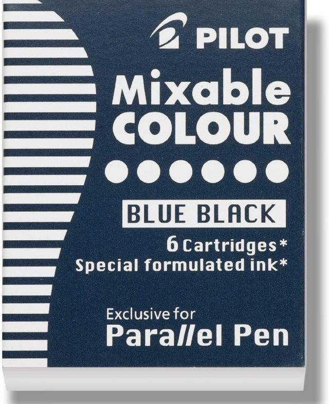 Pilot Parallel Pen Ink Refills for Calligraphy Pens, Blue, 6 Cartridges Per Pack Thumbnail