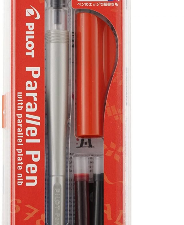 Pilot Parallel Pen 2-Color Calligraphy Pen Set, with Black and Red Ink Cartridges, 1.5mm Nib Thumbnail