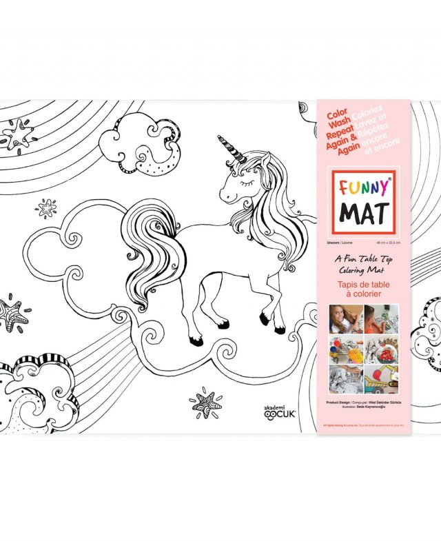 Funny Mat Coloring - Unicorn Thumbnail